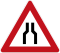 Verengte Fahrbahn