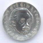 5 Mark DDR 1979 - 100. Geburtstag von Albert Einstein - Bildseite.JPG