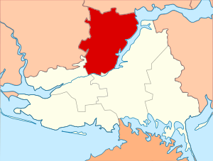 Бериславский район на карте