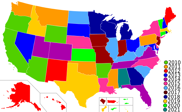 National park quarters map.svg