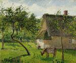 Camille Pissarro - Verger à Varengeville avec vache (1899).jpg
