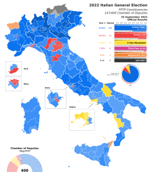 2022 Italian general election - Chamber of Deputies - Single-member constituencies - Candidates.svg