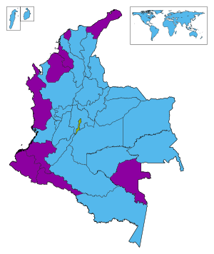 Colombian Presidential Election First Round Results, 2018.svg