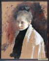 Female portrait. Study by V. Serov (1890s, Taganrog museum).jpg