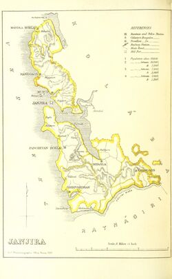Карта княжества Джанджира, 1896 год