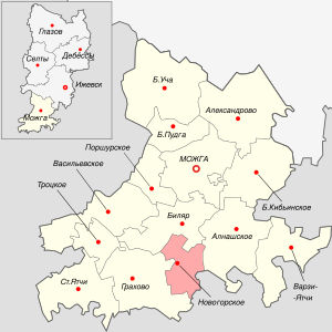 Новогорская волость на карте