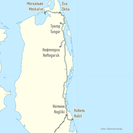 Map Узкоколейная железная дорога Оха — Ноглики 2020-04-13.svg
