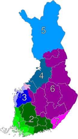 Finnish dialects in Finland.svg