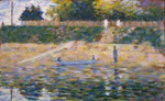Georges Seurat - Boat by the Riverbank PC 80.jpg