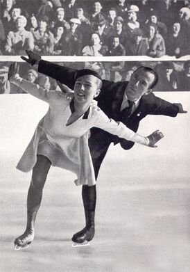 Гербер и её партнёр Эрнст Байер (1936)