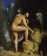 Jean-Auguste-Dominique Ingres - Oedipus and the Sphinx - Walters 379.jpg