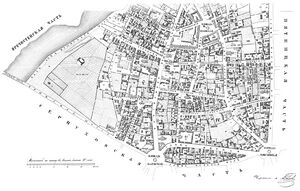 Якиманская часть (южная половина) в атласе Хотева (1852)