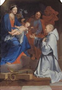 Le Tellier - SAINT BERNARD DEVANT LA VIERGE, L'ENFANT ET SAINT JOSEPH.jpg