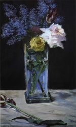 Édouard Manet - Roses, Tulips et Lilas dans un vase de christal.jpg