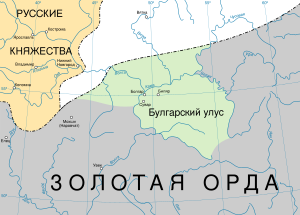 Булгарский улус на карте
