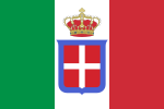 Flag of Italy (1861-1946) crowned.svg
