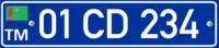 Turkmenistan diplomatic license plate.png