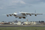 Antonov An-225 at Farnborough 1990 airshow.jpg