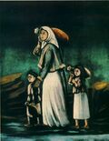 Pirsomani. Woman and her children going to a spring.jpg