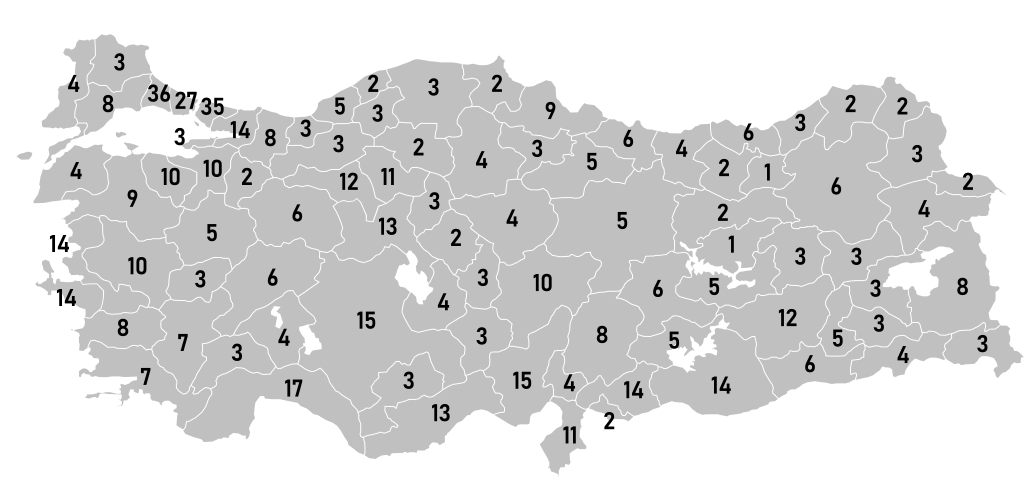 Turkish Electoral District 2023.svg