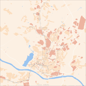 Калуга trolleybus map 2021.svg