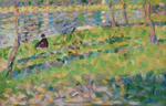 Georges Seurat - Paysage, homme assis PC 114.jpg