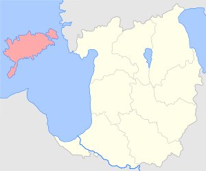 Эзельский уезд на карте