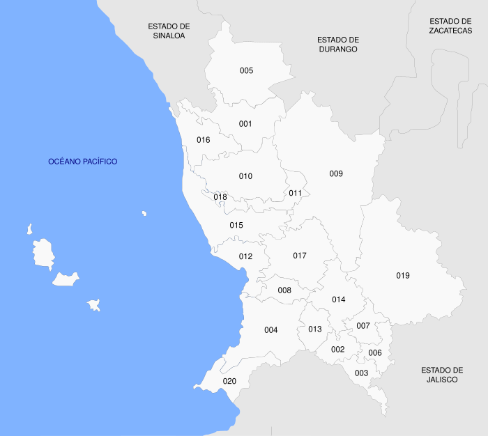Municipios de Nayarit.svg