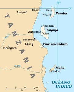 Spice Islands (Zanzibar highlighted)-es.svg