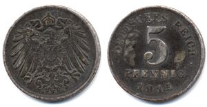 5 Pfennig coin Deutsches Reich 1915.jpg