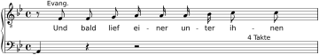 BWV 244 Incipit Nr. 71c Und bald lief.svg
