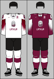 Latvia national ice hockey team jerseys 2018 IHWC.png
