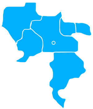 Гродзиский повет на карте