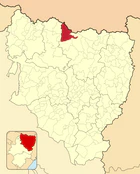 Расположение муниципалитета на карте провинции