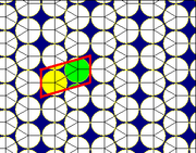 Elongated triangular tiling circle packing.png