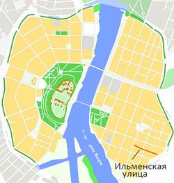 На карте города
