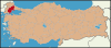Latrans-Turkey location Tekirdağ.svg