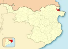 Расположение муниципалитета на карте провинции