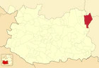 Расположение муниципалитета на карте провинции