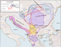 Theoretical map of Romanian origins.png