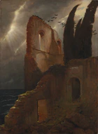 Arnold Böcklin - Ruine am Meer (1881).jpg