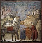 Giotto di Bondone - Legend of St Francis - 2. St Francis Giving his Mantle to a Poor Man - WGA09119.jpg