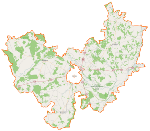 Ломжинский повет на карте