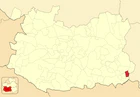 Расположение муниципалитета на карте провинции
