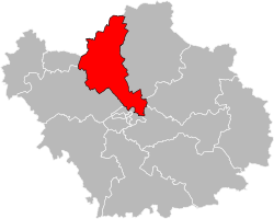 Кантон на карте департамента Об