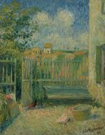 Camille Pissarro - La Cour de la maison Rondest, Pontoise (PD 634).jpg