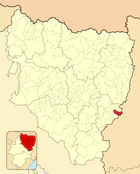 Расположение муниципалитета на карте провинции