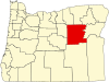 Map of Oregon highlighting Grant County.svg