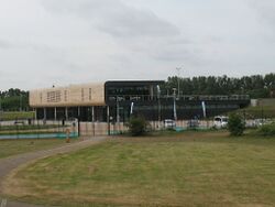 Olympic aquatics centre, Lee Valley - geograph.org.uk - 2430541.jpg