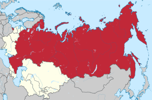 Российскяй Советскяй Федеративнай Социалистическяй Республикась на карте